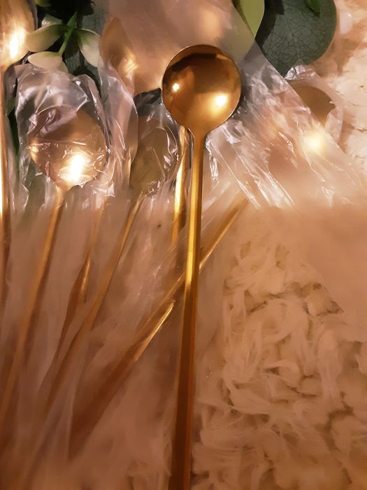 Чайні ложечки з подовженою ручкою,  набір з 8 штук, ціна за набір