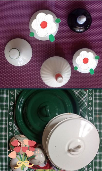 Кришки фарфорові емальовані