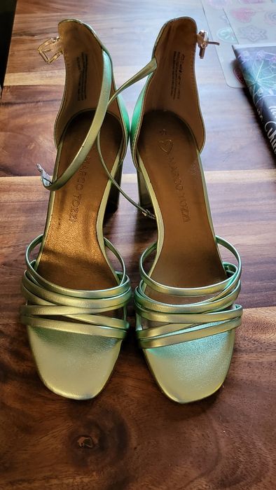 Marco Tozzi miętowe sandały rozmiar 40