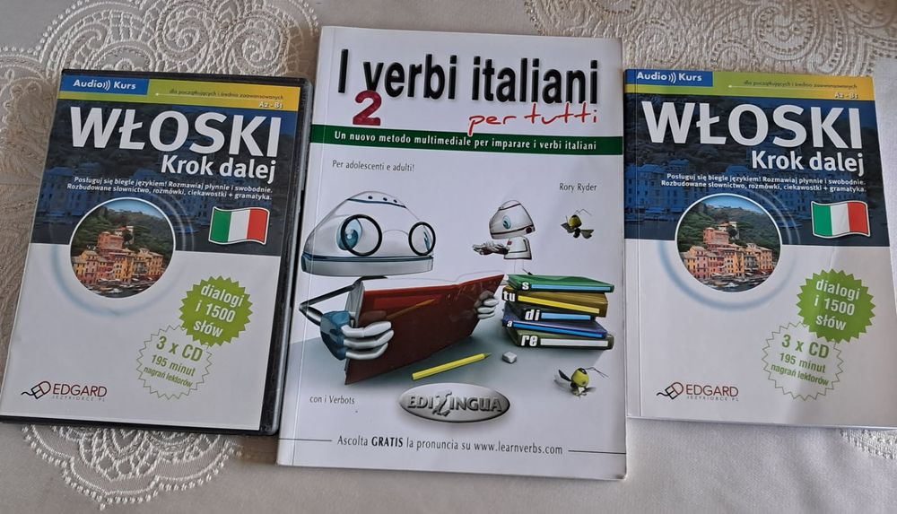 Włoski krok dalej, z płytami na CD Edgard.