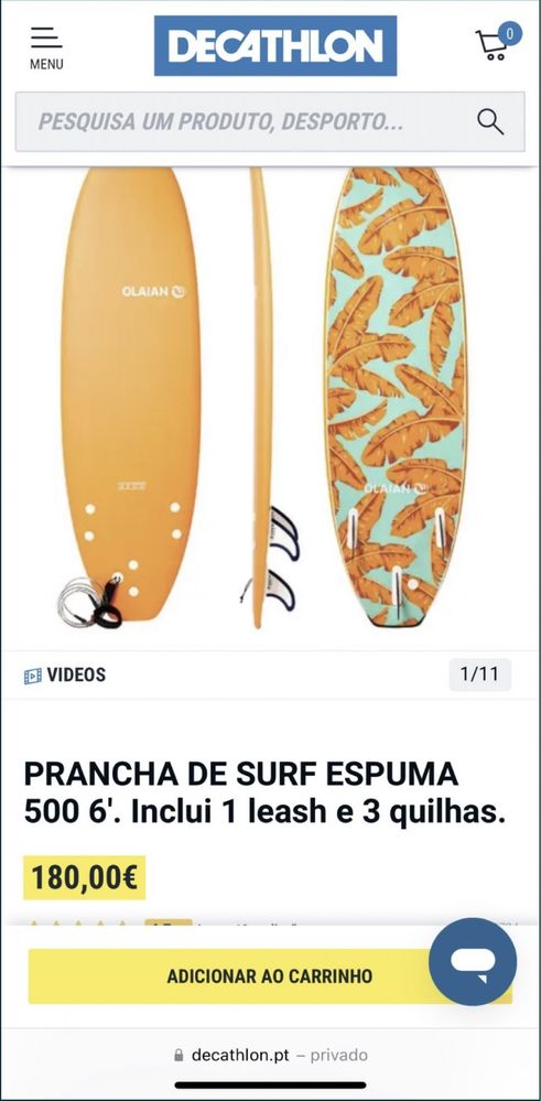 prancha de surf olaian