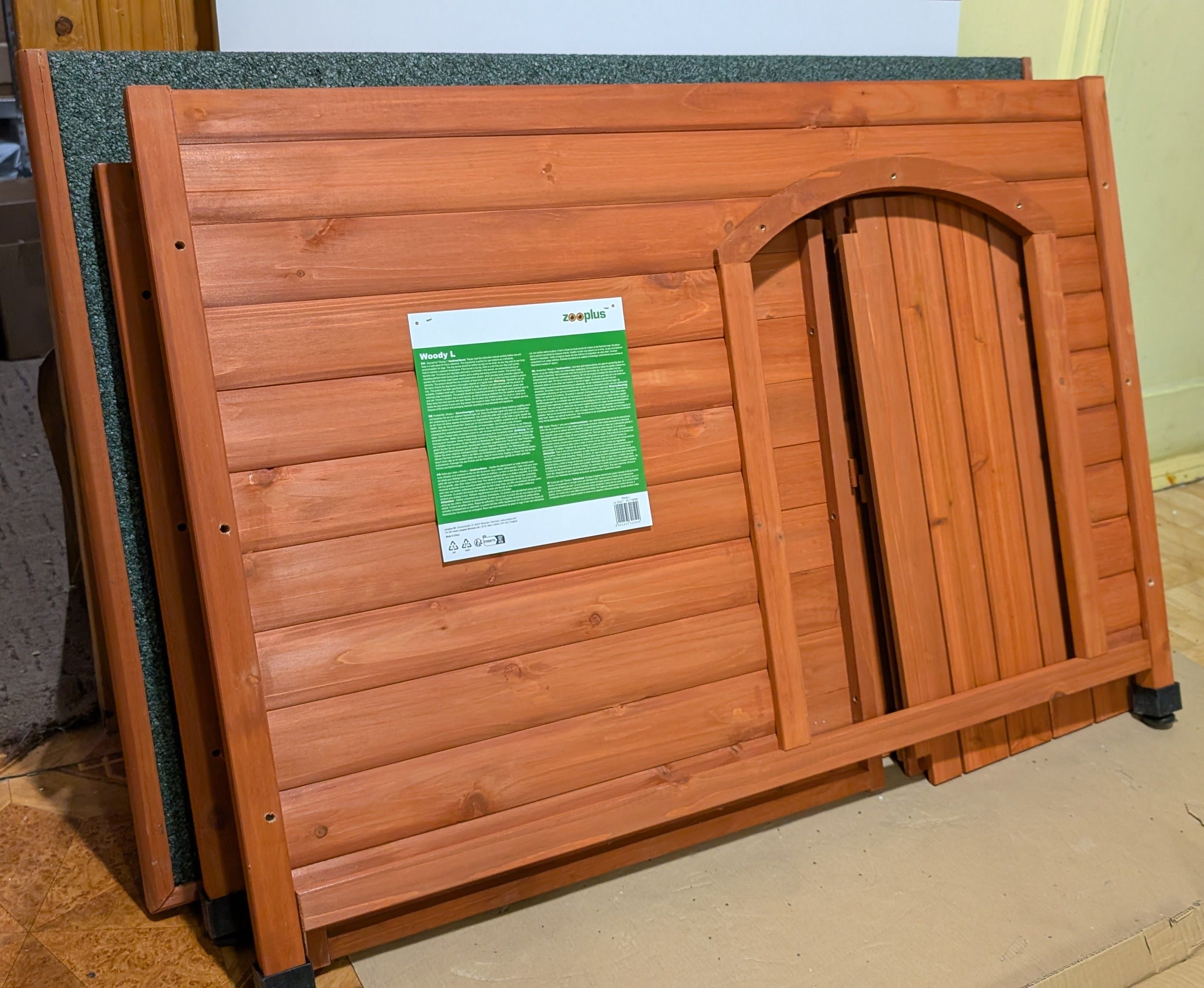 Buda Dla Psa Woody Z Płaskim Dachem L DUŻA 115X76X80Cm - Po Zwrocie