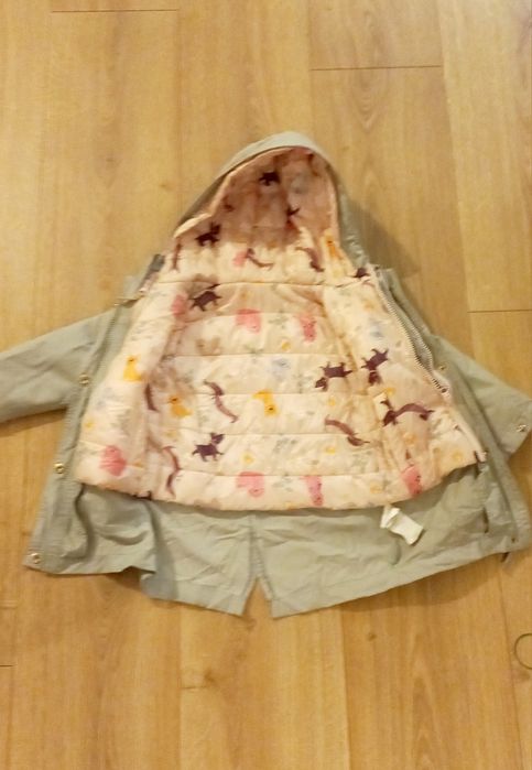 Kurteczka zielona z podpinką 92