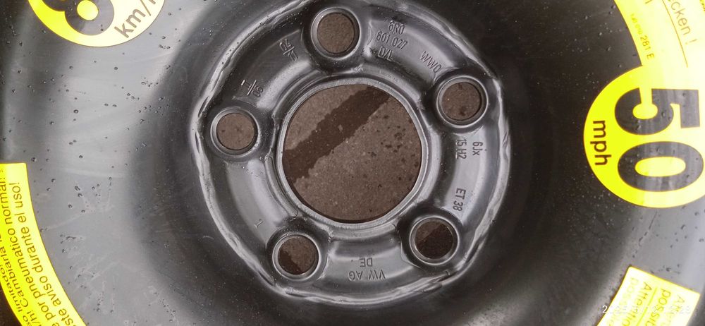 Запаски, колеса R15 5/100 мет.диск з рез.185/60 R15 (нові)