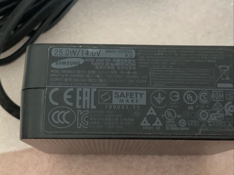 AC adaptador - Fonte alimentacso original Samsung BN44-0.0989A