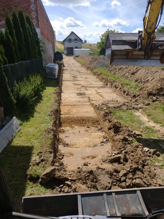 Usługi koparką,mini koparką, ładowarka.wywrotka,