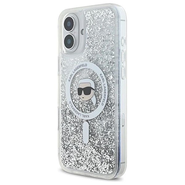 Karl Lagerfeld KLHMP16SLGKISGH iPhone 16/6.1" hardcase transparent Liq
