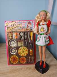 Zestaw akcesoriów dla lalek Barbie nowy cooking magic kuchnia