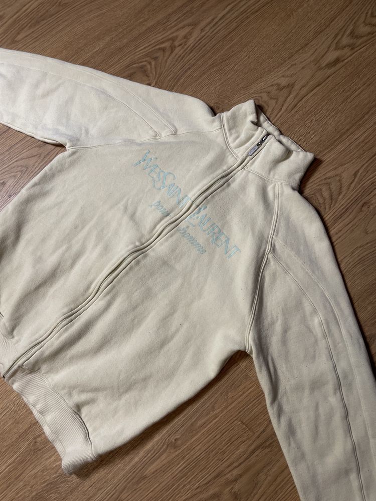 Yves saint laurent zip bluza, old money, luxury style