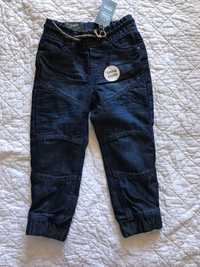 Nowe jeansy ocieplane, Smyk, rozmiar 104