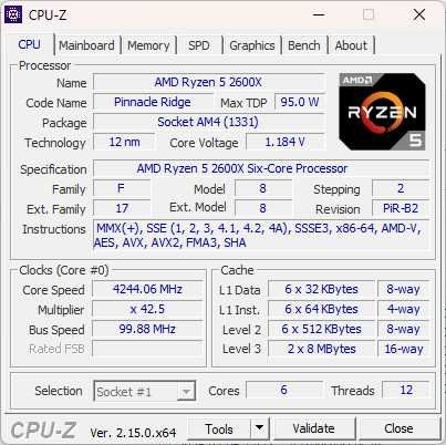 Procesor AMD Ryzen 5 2600X | Socket AM4