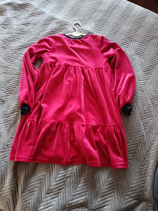 Sukienka welurowa 146/152 Mała Mi