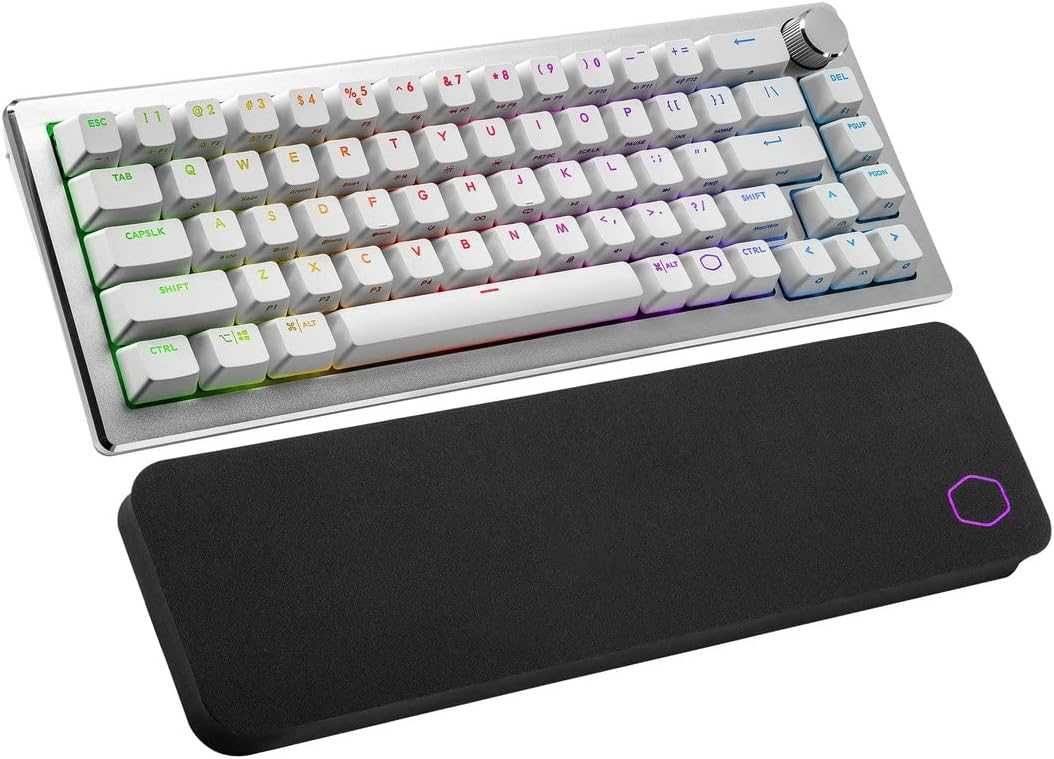 Бездротова механічна клавіатура Cooler Master CK721 RGB 65% Silver-Wht