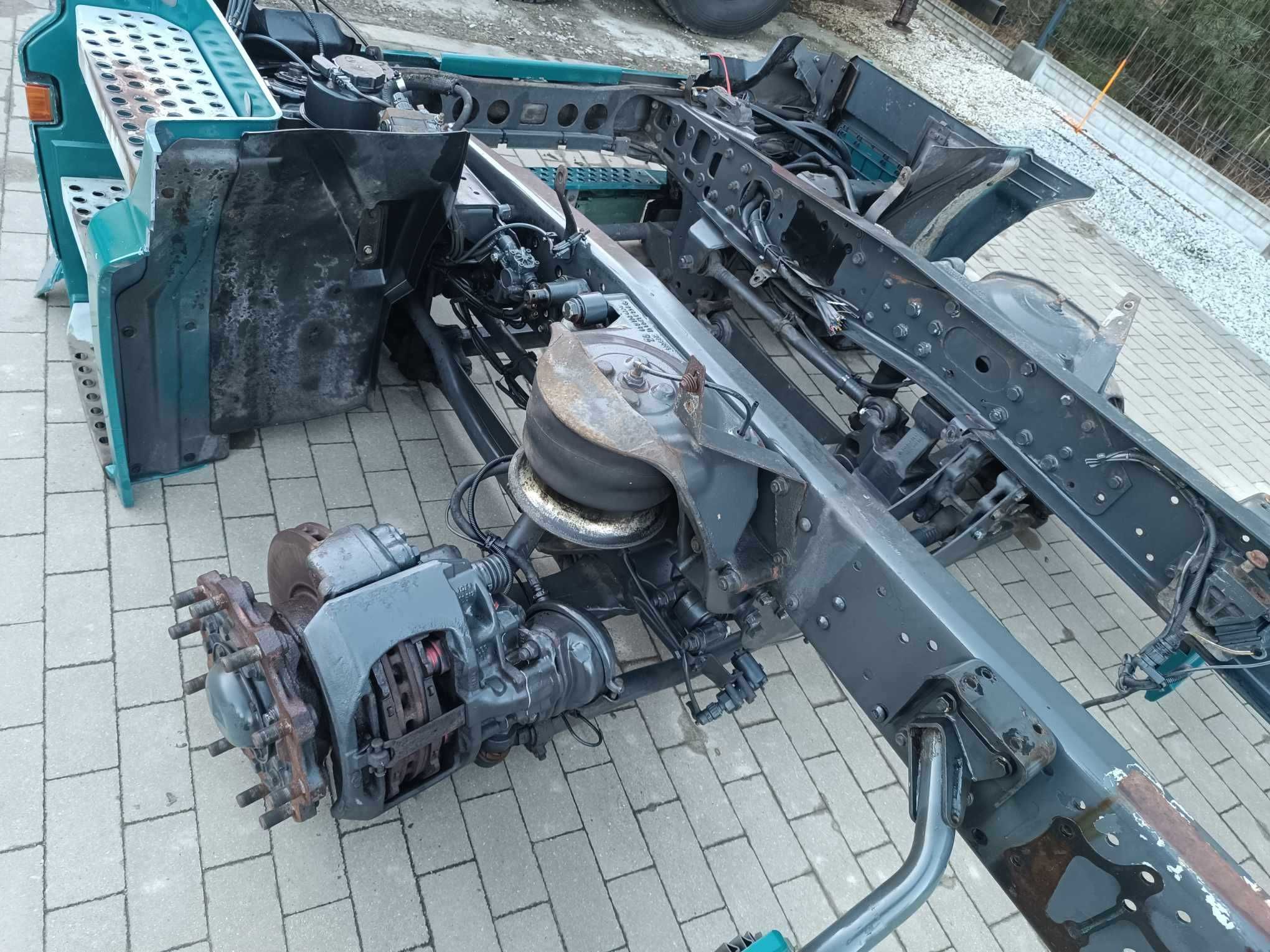 oś przednia zwrotnice Kolumna kierownicza docisk piasta Actros MP 1 2