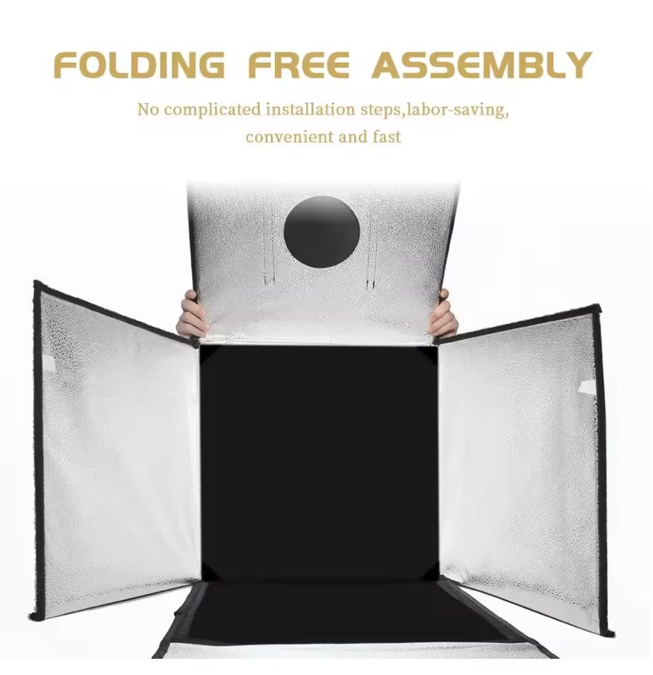 Photo Studio Softbox Portátil 45cm c/Luz LED Novo