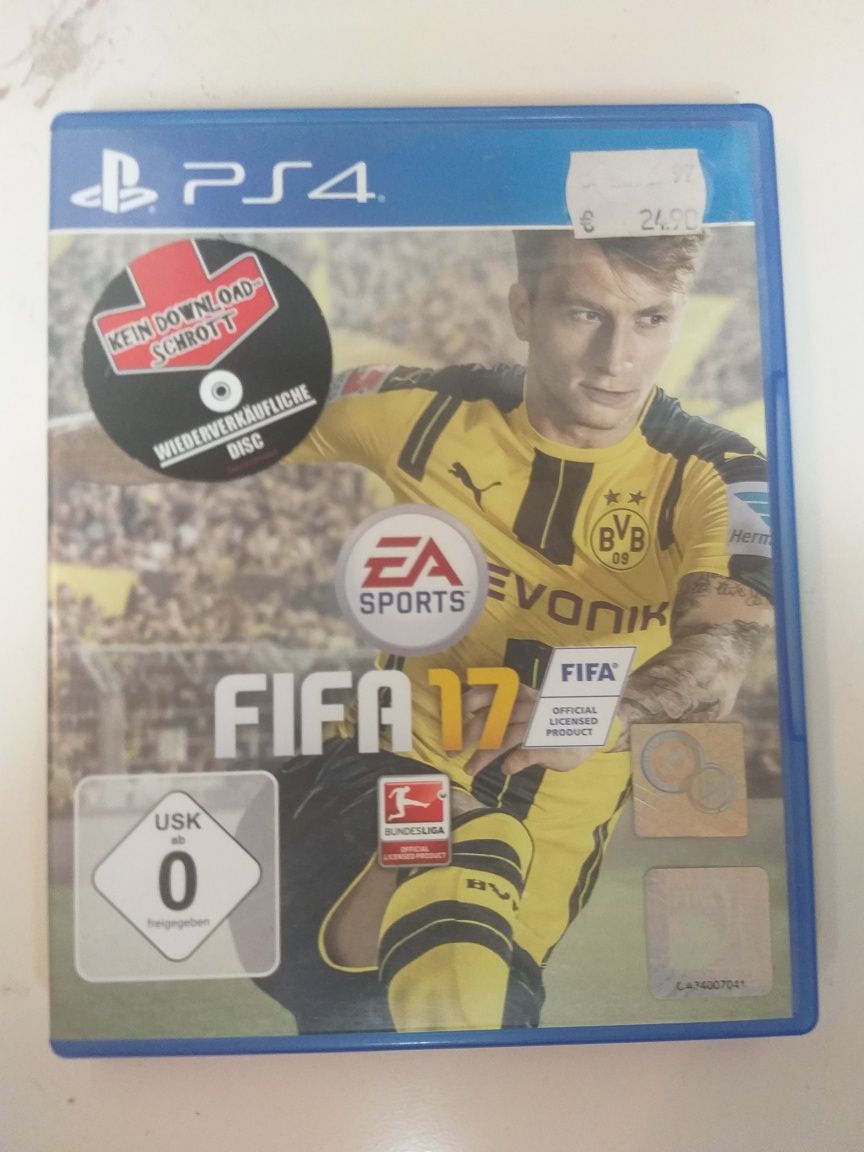 Gra Fifa 17 PS4 na konsole Play Station ps4 pudełkowa pilkarska fifa E