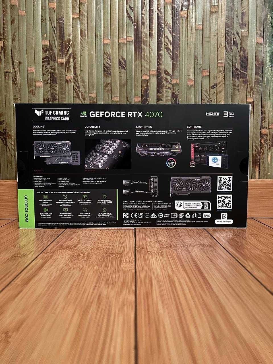 Відеокарта ASUS GeForce RTX4070 12Gb TUF OC GAMING