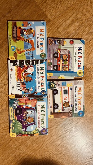 Zestaw ksiazek miś pracuś