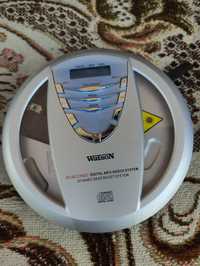 Przenośny odtwarzacz CD Discman Watson CD7541 Sprawny Ładny