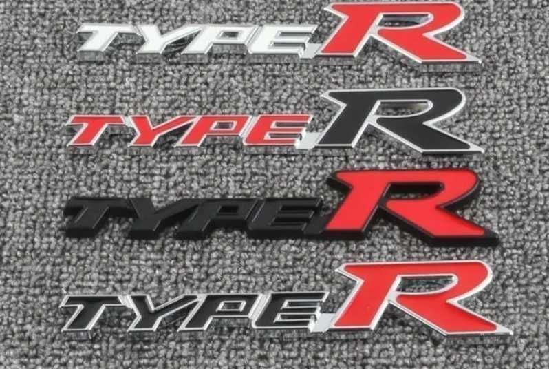 Nowy emblemat znaczek Type R TYPER przyklejany przykręcany do HONDA