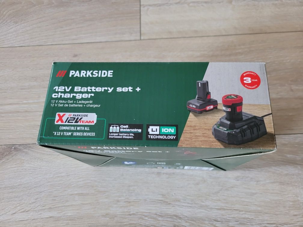 Bateria akumulator 4ah, 2ah +ładowarka parkside 12V