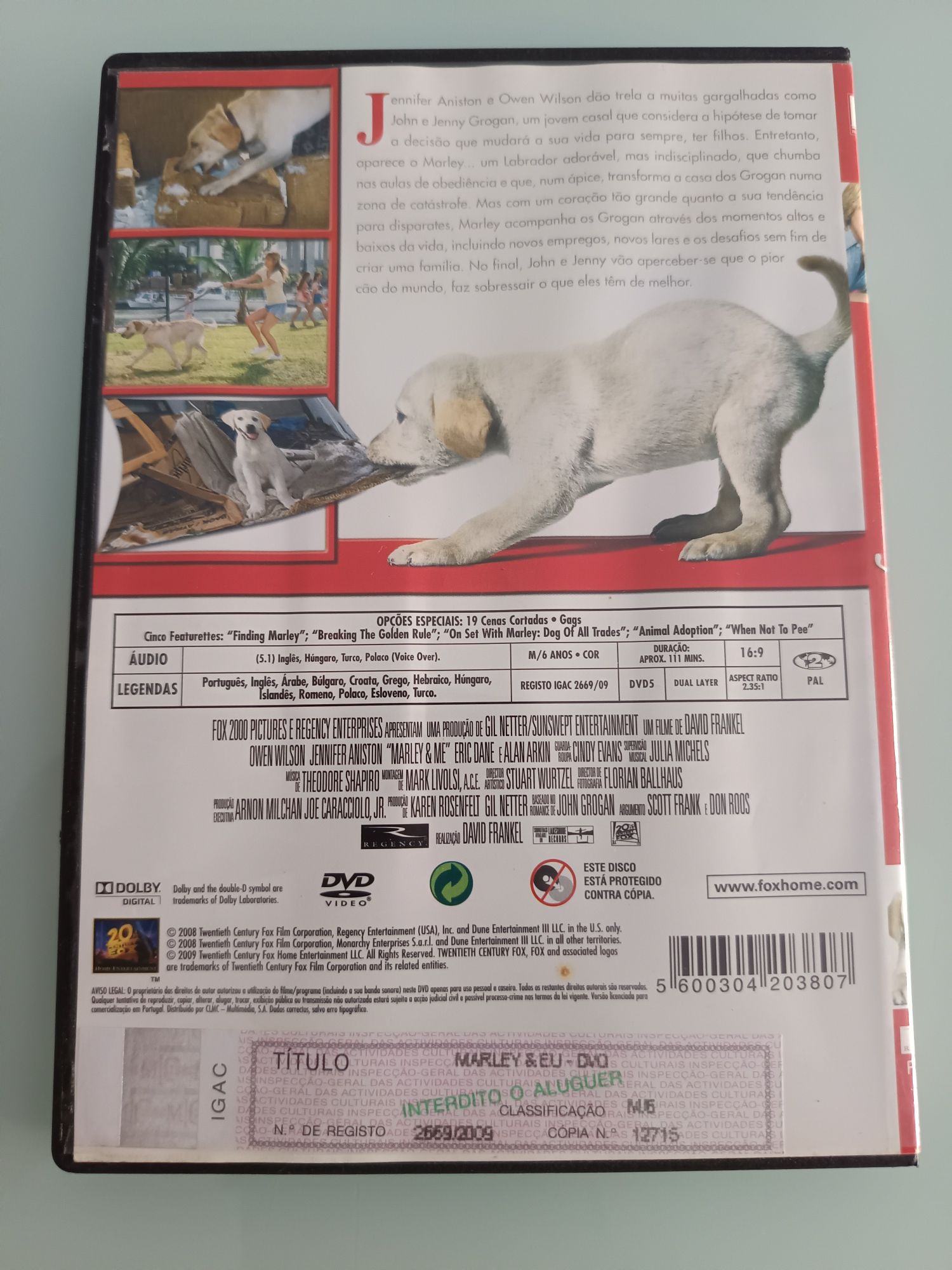 DVD Marley e eu     .