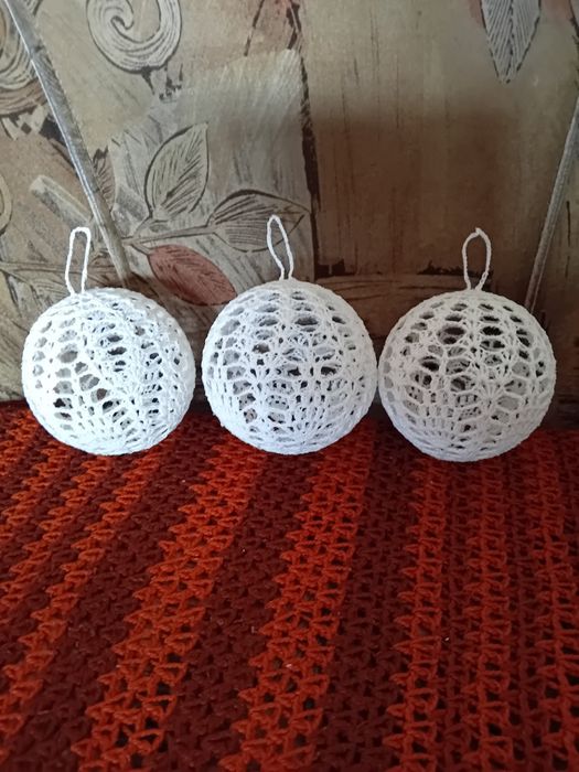 Zestaw bąbek na szydelku rękodzieło