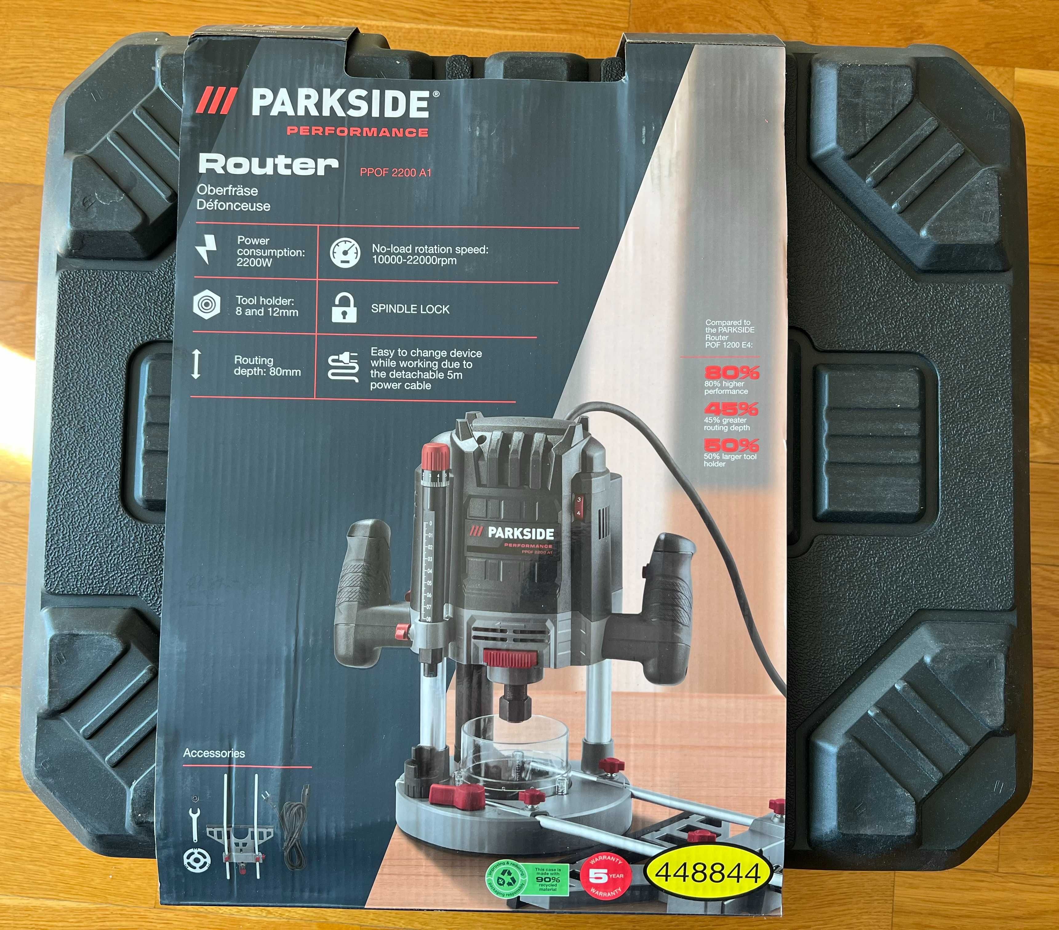 Frezarka górnowrzecionowa Parkside PERFORMANCE PPOF A1 2200 W 2025 r.