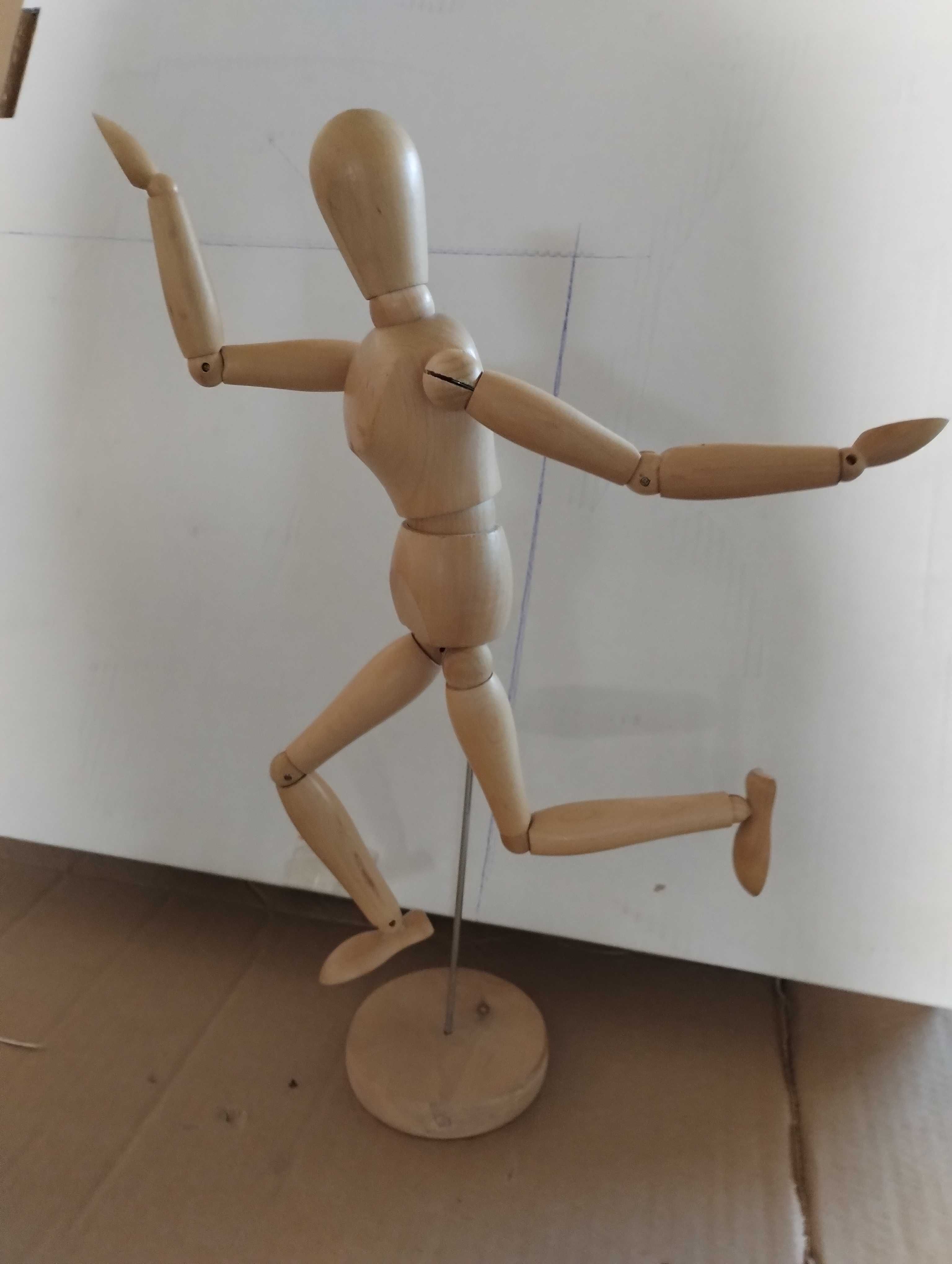 Duży manekin drewniany szkic model do nauki rysowania 33cm