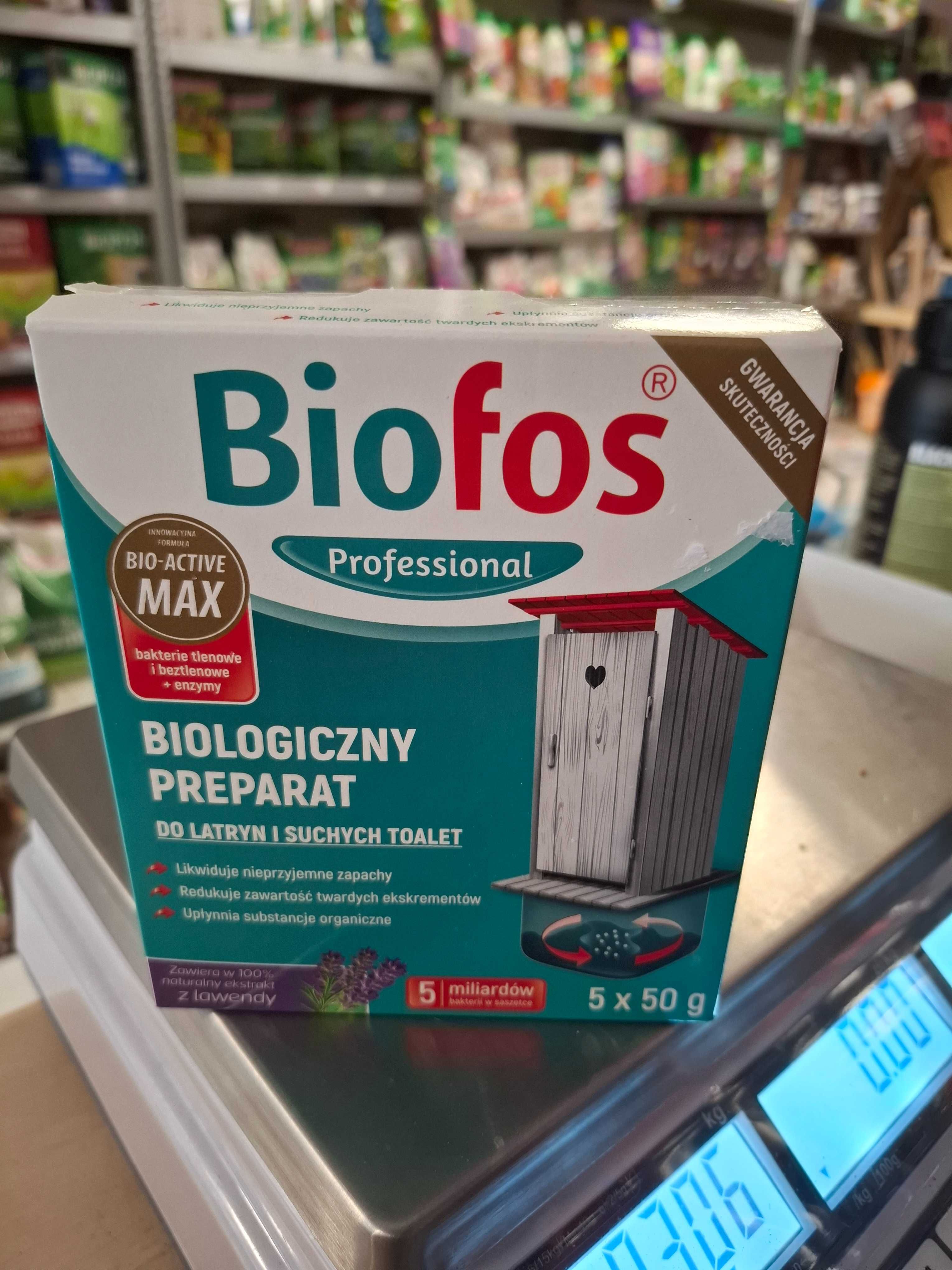 BIOFOS preparat proszek do latryn I SUCHYCH TOALET WC 5X50G BIO