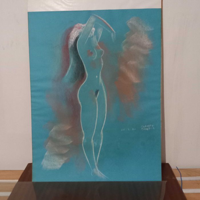 Mestre Soares Branco " mulher nua "