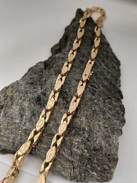 Złoty łańcuszek splot CARTIER 585