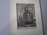 Stara Synagoga - Bima akwaforta Jana Wojnarskiego  sygn. l.30