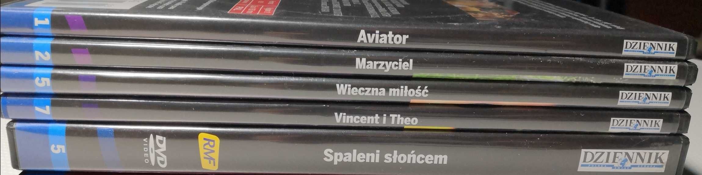 5 DVD Kinoteka Dziennika Marzyciel Aviator Wieczna miłość Vincent