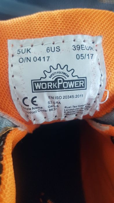 Półbut roboczy S3 rozmiar 39