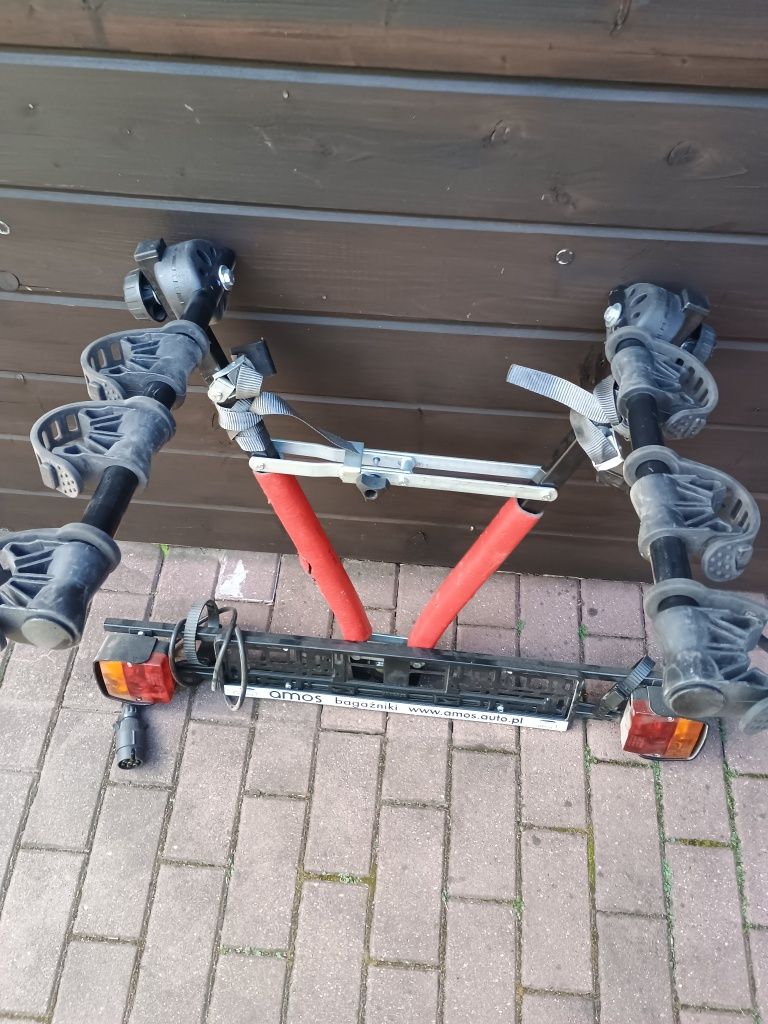 Bagażnik rowerowy na hak+ oświetlenie