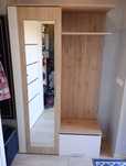 Garderoba biała sonoma 120x42x204