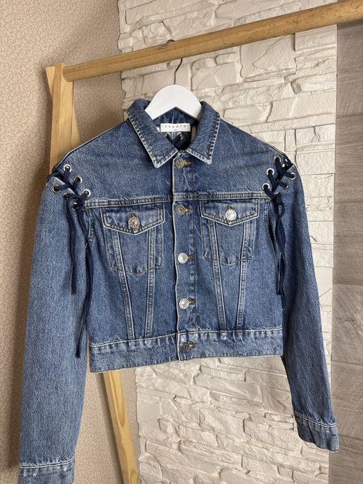 Оригінальна жіноча джинсова куртка піджак Sandro Paris S(36)