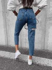 Spodnie jeansy Olavoga Garo czarne niebieskie XS S M L