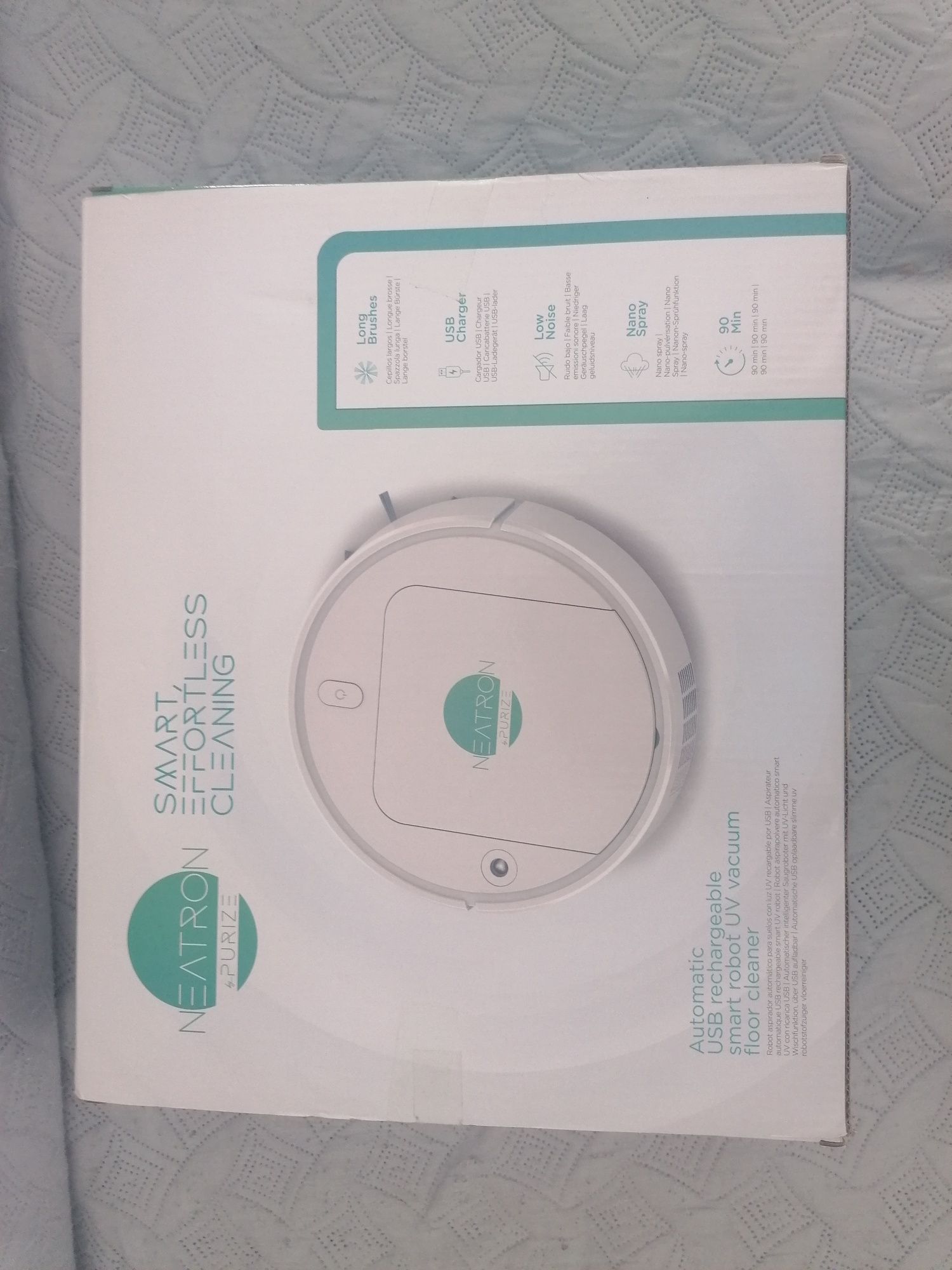 Aspirador robot branco