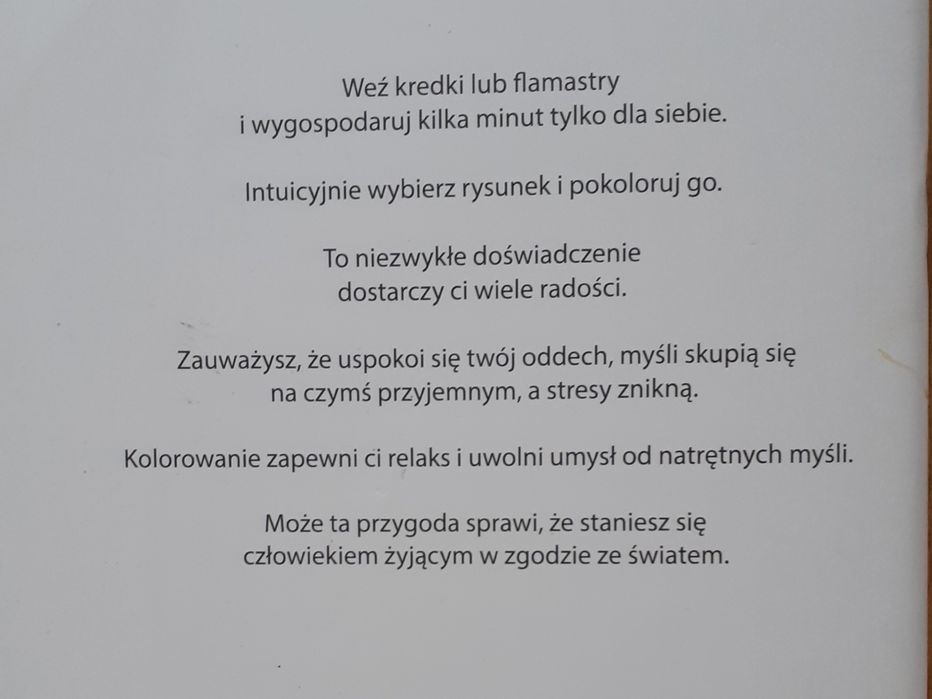 Kolorowanka antystresowa, nowa