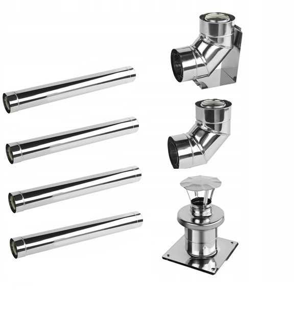 Wkład kominowy 100/150 4mb TURBO GAZ komin