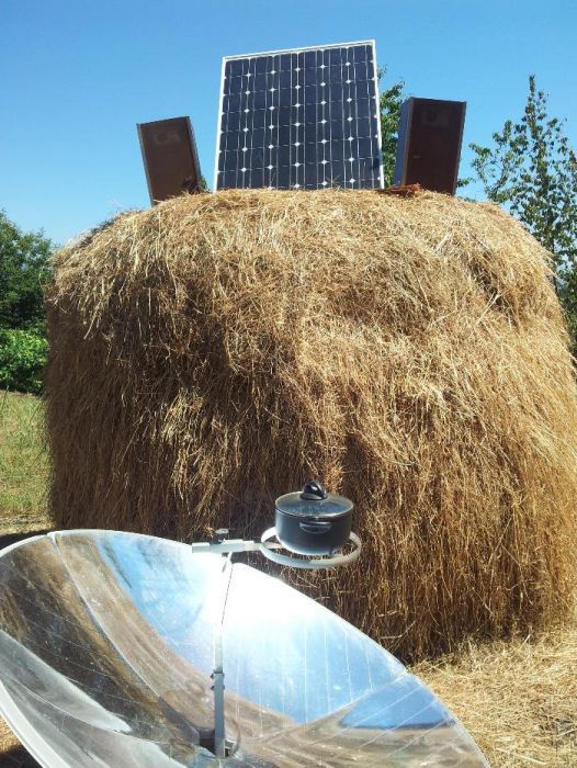 Forno solar parabolico para cozinhar gratis atraves do sol.