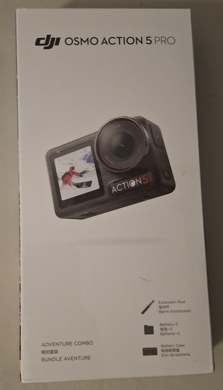 Action Cam DJI Osmo Action 5 Pro Adventure Combo (8K - 40 MP - Wi-Fi e
