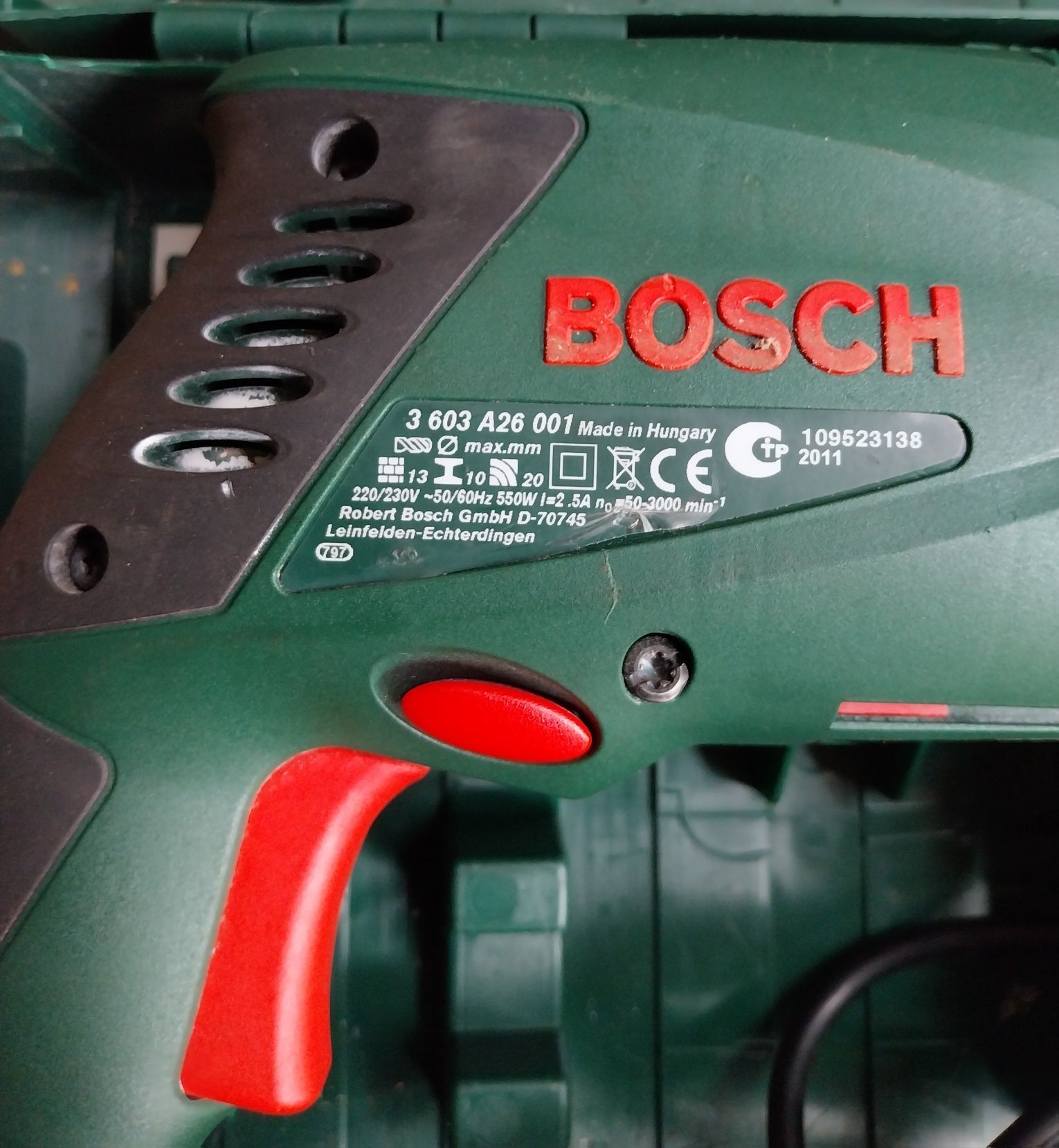 Wiertarka Bosch PSB 550 RE +WALIZKA