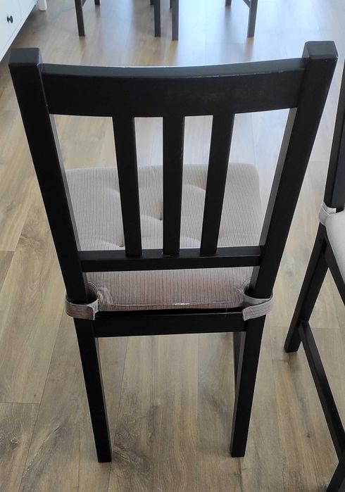 + Sprzedam: 6 sztuk krzesło STEFAN IKEA - Czarny, Lita Sosna