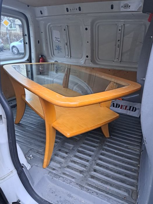 Stół drewniany z szybą zdejmowaną 130/80/60 Wrocław.