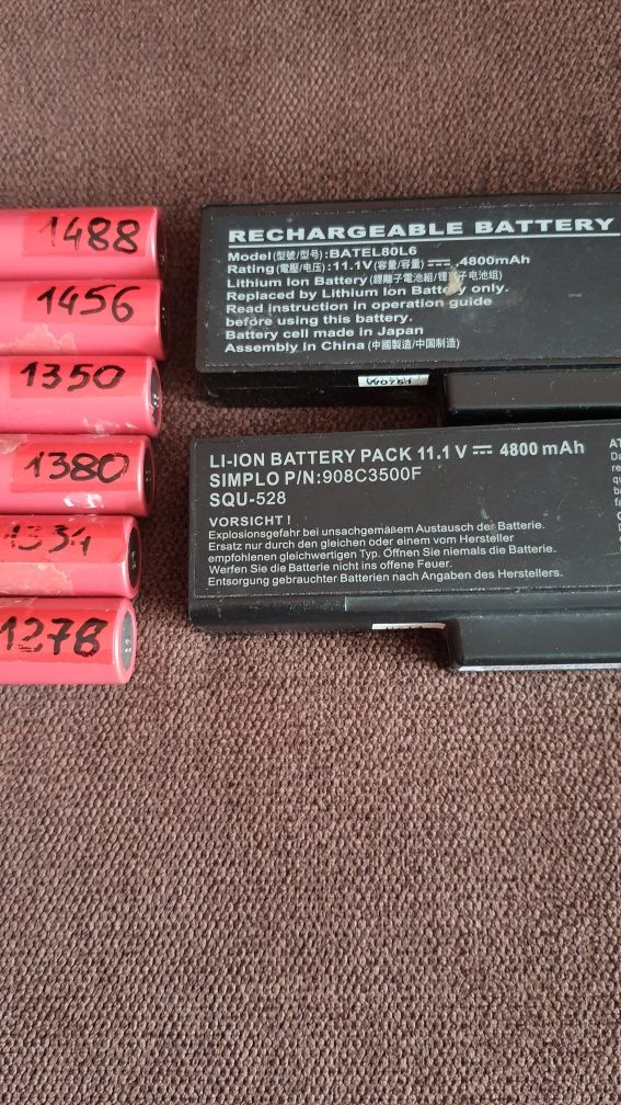 Akumulatory 3.7V- 18650