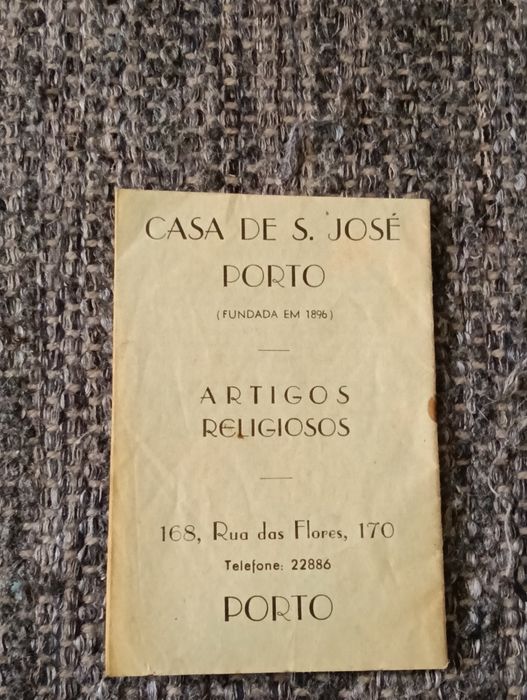 Visita Mensal  da Sagrada família e postal antigo Sta. Teresinha