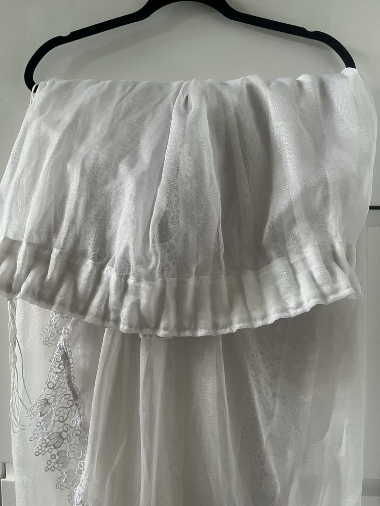 GLAMOUR gotowe duże piękne firanki z gipiurą 4mx160 cm